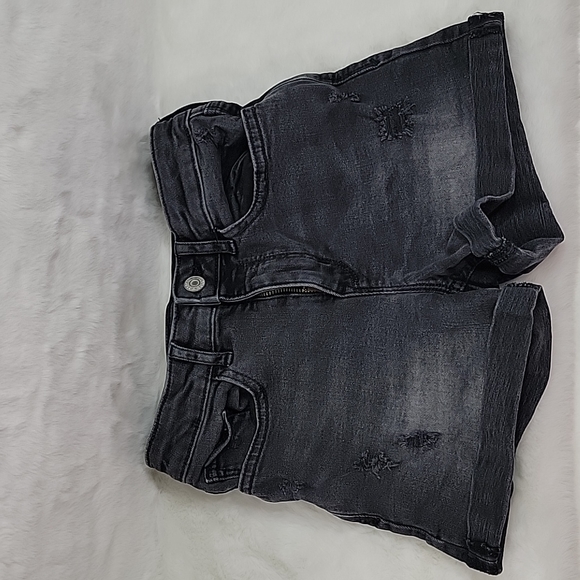 GAP Kids Denim Black Shortie High Rise Size 10 - Picture 1 of 6